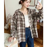 フード付き長袖チェックシャツ | moment+ | 詳細画像18 