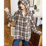 フード付き長袖チェックシャツ | moment+ | 詳細画像19 