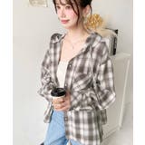 フード付き長袖チェックシャツ | moment+ | 詳細画像22 