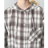 フード付き長袖チェックシャツ | moment+ | 詳細画像27 