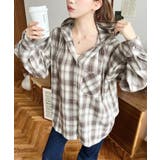 フード付き長袖チェックシャツ | moment+ | 詳細画像33 