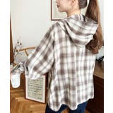 フード付き長袖チェックシャツ | moment+ | 詳細画像35 