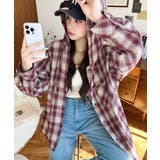 フード付き長袖チェックシャツ | moment+ | 詳細画像39 