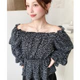 オフショルティアードレオパードプルオーバー | moment+ | 詳細画像4 