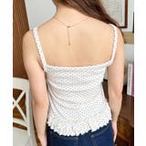 フロントリボンカーディガン+ドットフリルキャミアンサンブル | moment+ | 詳細画像13 