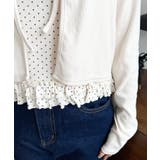 フロントリボンカーディガン+ドットフリルキャミアンサンブル | moment+ | 詳細画像8 