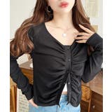 フロントギャザーショートカーディガン | moment+ | 詳細画像13 