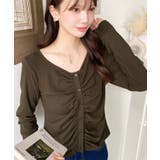 フロントギャザーショートカーディガン | moment+ | 詳細画像21 