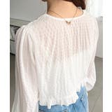 フロントシャーリングキャミ＋フリルリボンボレロセット シアースモッキングライク | moment+ | 詳細画像12 