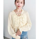 フロントシャーリングキャミ＋フリルリボンボレロセット シアースモッキングライク | moment+ | 詳細画像13 