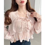 フロントシャーリングキャミ＋フリルリボンボレロセット シアースモッキングライク | moment+ | 詳細画像18 