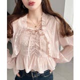 フロントシャーリングキャミ＋フリルリボンボレロセット シアースモッキングライク | moment+ | 詳細画像20 