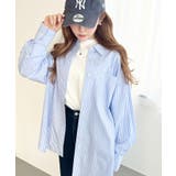 先染めストライプ＆ギンガムチェック&マルチストライプビッグシルエット長袖シャツ | moment+ | 詳細画像19 