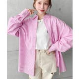 先染めストライプ＆ギンガムチェック&マルチストライプビッグシルエット長袖シャツ | moment+ | 詳細画像22 