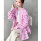 先染めストライプ＆ギンガムチェック&マルチストライプビッグシルエット長袖シャツ | moment+ | 詳細画像25 