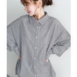 先染めストライプ＆ギンガムチェック&マルチストライプビッグシルエット長袖シャツ | moment+ | 詳細画像27 