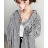 先染めストライプ＆ギンガムチェック&マルチストライプビッグシルエット長袖シャツ | moment+ | 詳細画像29 