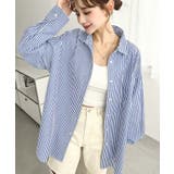 先染めストライプ＆ギンガムチェック&マルチストライプビッグシルエット長袖シャツ | moment+ | 詳細画像31 