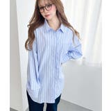 先染めストライプ＆ギンガムチェック&マルチストライプビッグシルエット長袖シャツ | moment+ | 詳細画像34 