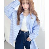 先染めストライプ＆ギンガムチェック&マルチストライプビッグシルエット長袖シャツ | moment+ | 詳細画像36 