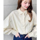 先染めストライプ＆ギンガムチェック&マルチストライプビッグシルエット長袖シャツ | moment+ | 詳細画像46 