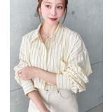 先染めストライプ＆ギンガムチェック&マルチストライプビッグシルエット長袖シャツ | moment+ | 詳細画像50 