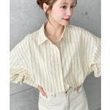 先染めストライプ＆ギンガムチェック&マルチストライプビッグシルエット長袖シャツ | moment+ | 詳細画像51 