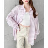 先染めストライプ＆ギンガムチェック&マルチストライプビッグシルエット長袖シャツ | moment+ | 詳細画像52 