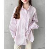 先染めストライプ＆ギンガムチェック&マルチストライプビッグシルエット長袖シャツ | moment+ | 詳細画像54 