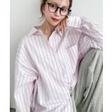 先染めストライプ＆ギンガムチェック&マルチストライプビッグシルエット長袖シャツ | moment+ | 詳細画像58 