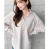 先染めストライプ＆ギンガムチェック&マルチストライプビッグシルエット長袖シャツ | moment+ | 詳細画像6 