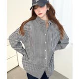 先染めストライプ＆ギンガムチェック&マルチストライプビッグシルエット長袖シャツ | moment+ | 詳細画像61 