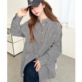 先染めストライプ＆ギンガムチェック&マルチストライプビッグシルエット長袖シャツ | moment+ | 詳細画像63 