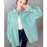 先染めストライプ＆ギンガムチェック&マルチストライプビッグシルエット長袖シャツ | moment+ | 詳細画像7 