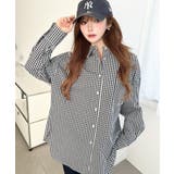 ブラック系その他 | 先染めストライプ＆ギンガムチェック&マルチストライプビッグシルエット長袖シャツ | moment+