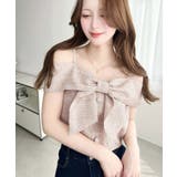 サマーカラーツイードリボンデザインオフショルトップス | moment+ | 詳細画像34 
