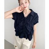 シャーリングスキッパーシャツ | moment+ | 詳細画像26