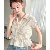 ナチュラル | シャーリングスキッパーシャツ | moment+