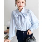 ＼リボン取り外し可◎／袖フリル取り外しピコレースタイリボン長袖ブラウス | moment+ | 詳細画像33 