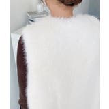 Vネックロングフェイクファーベスト | moment+ | 詳細画像11