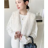 Vネックロングフェイクファーベスト | moment+ | 詳細画像13