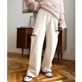 ヘビーツイル&デニムダメージストレートパンツ | moment+ | 詳細画像13 