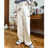 ヘビーツイル&デニムダメージストレートパンツ | moment+ | 詳細画像2 