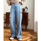 ヘビーツイル&デニムダメージストレートパンツ | moment+ | 詳細画像25 