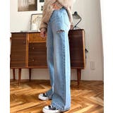 ヘビーツイル&デニムダメージストレートパンツ | moment+ | 詳細画像27 