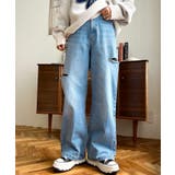 ヘビーツイル&デニムダメージストレートパンツ | moment+ | 詳細画像36 