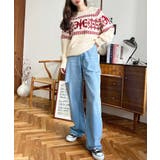 ヘビーツイル&デニムダメージストレートパンツ | moment+ | 詳細画像41 