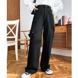 ヘビーツイル&デニムダメージストレートパンツ | moment+ | 詳細画像48 