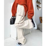 ヘビーツイル&デニムダメージストレートパンツ | moment+ | 詳細画像7 