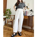 すそドロストワークパンツ | moment+ | 詳細画像8